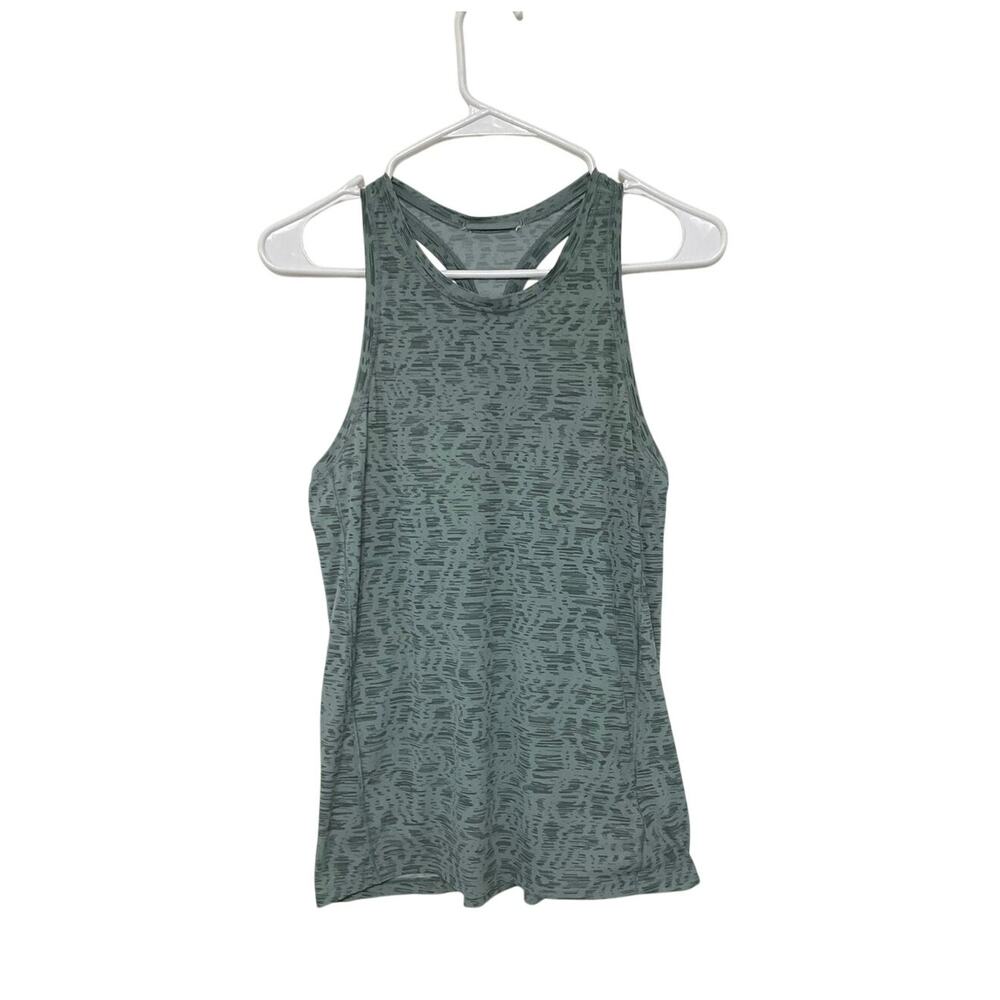 Athleta T-Back Tank Top Women's XS Green Pullover Sleeveless Gym Fitness